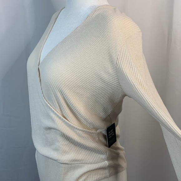 Express Cream Knit Sweater Bodysuit- NWT - Picture 5 of 14